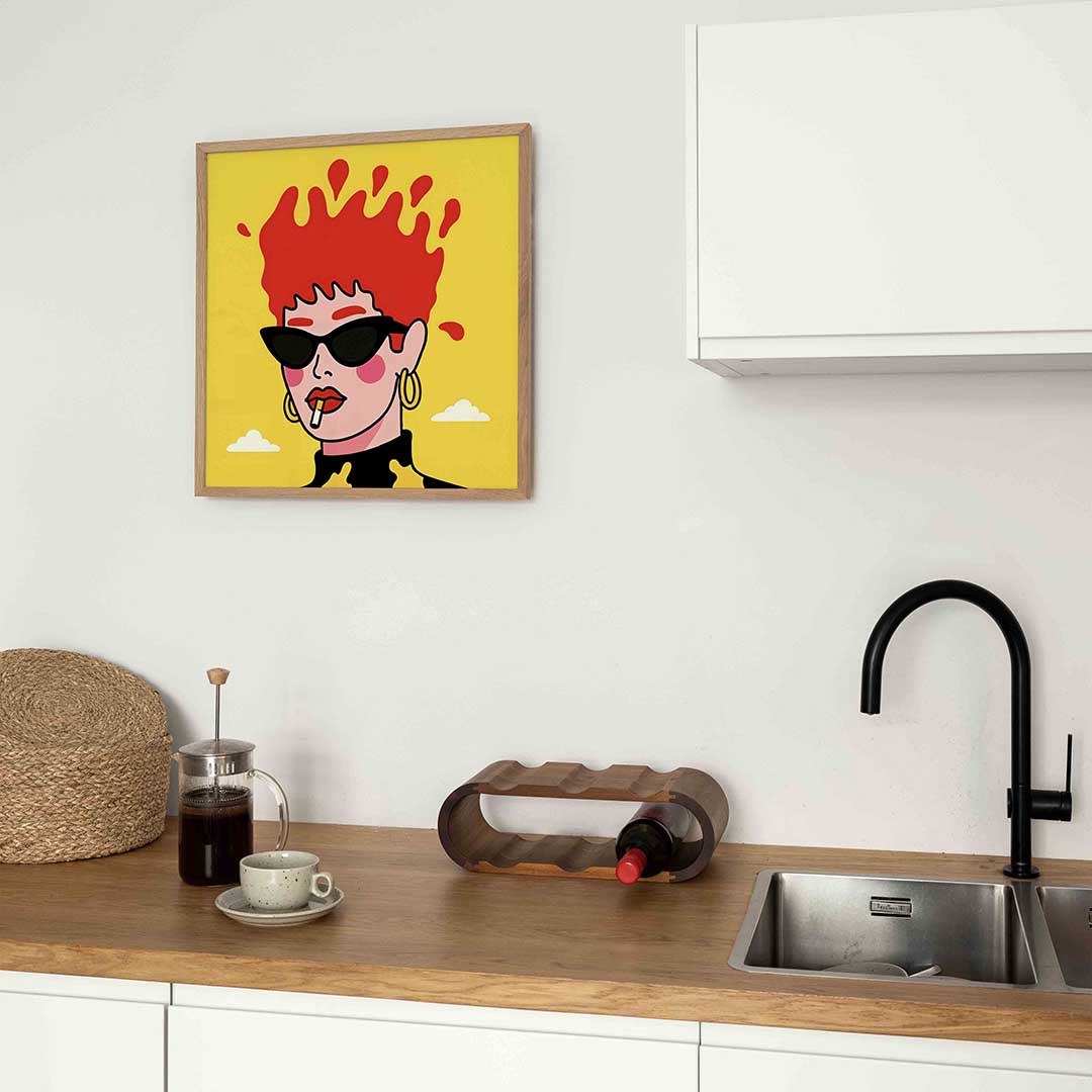 Vrouw met rode haren Poster