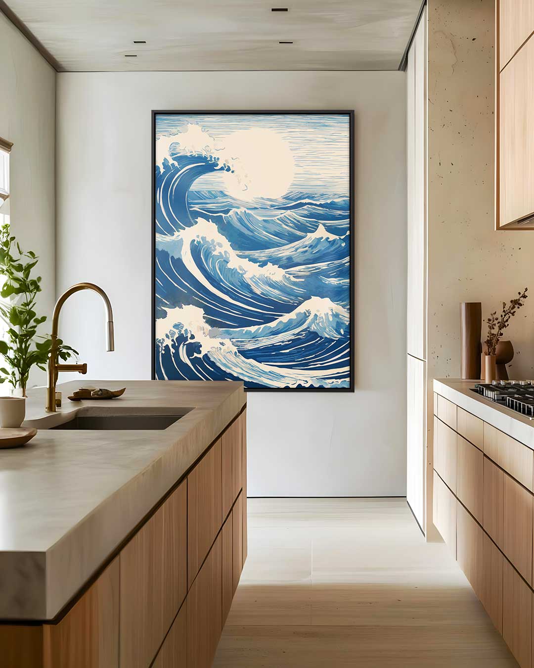 Golven van de Oceaan Kunstwerk-canvas-dibond-plexiglas-wanddecoratie-WallArtistic
