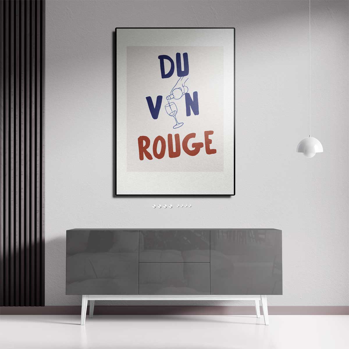 Du Vin Rouge Poster