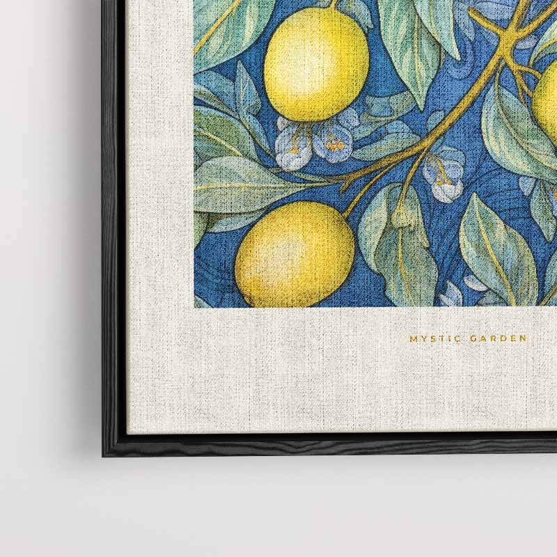 Citroenboom Botanische Print Kunstwerk-canvas-dibond-plexiglas-wanddecoratie-WallArtistic