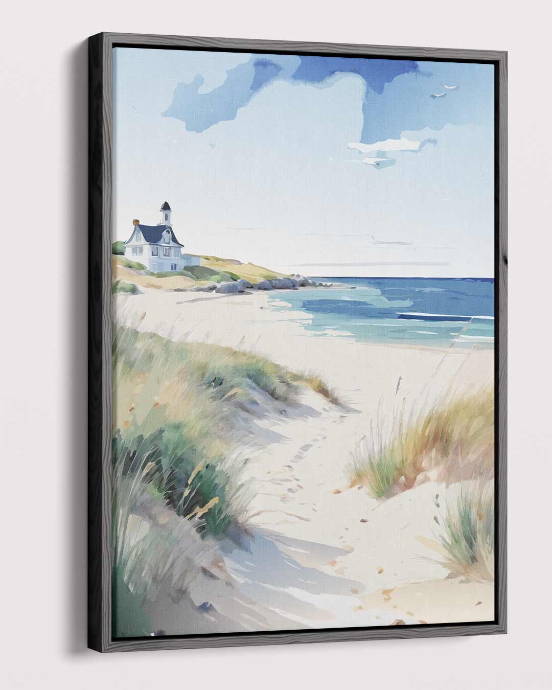 Zomer aan Zee Kunstwerk-canvas-dibond-plexiglas-wanddecoratie-WallArtistic