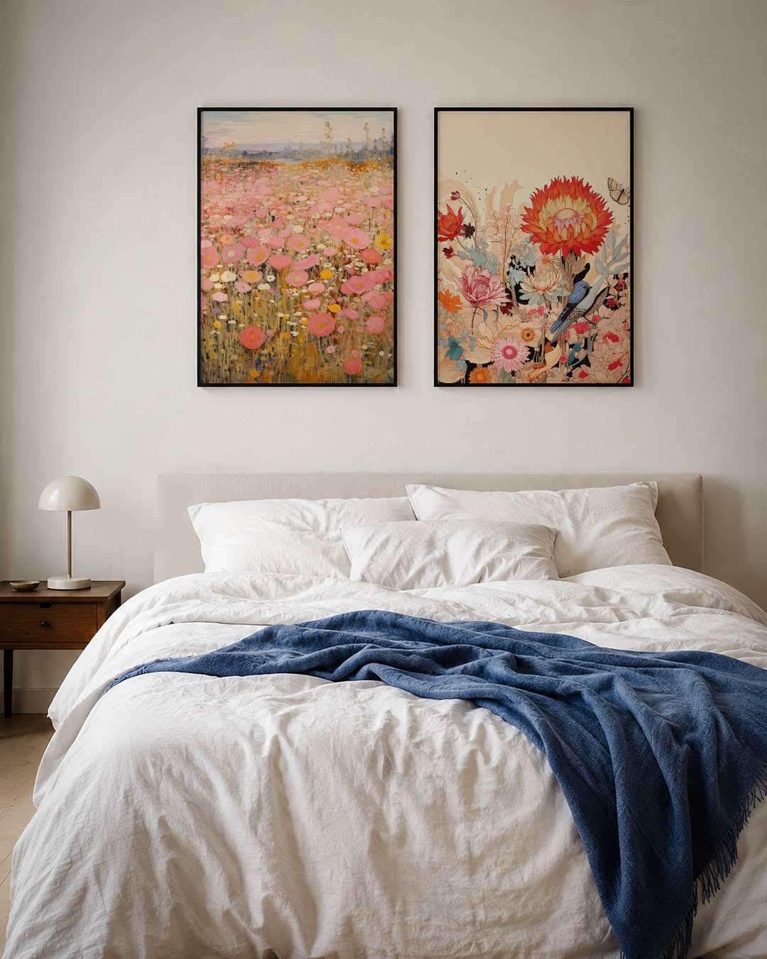 Bloemenzee in pastel Posterset