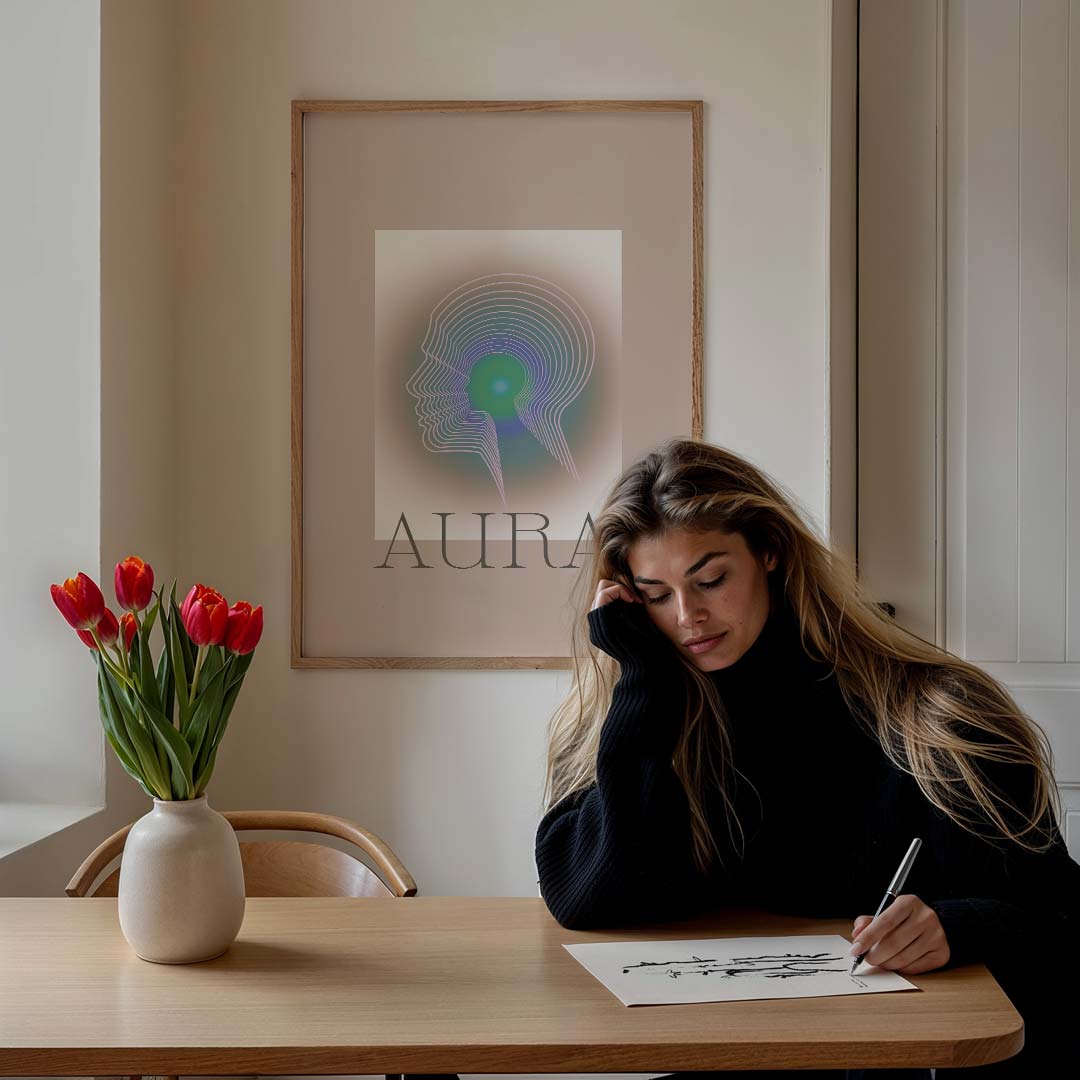 Aura Abstracte Kunstposter-WallArtistic