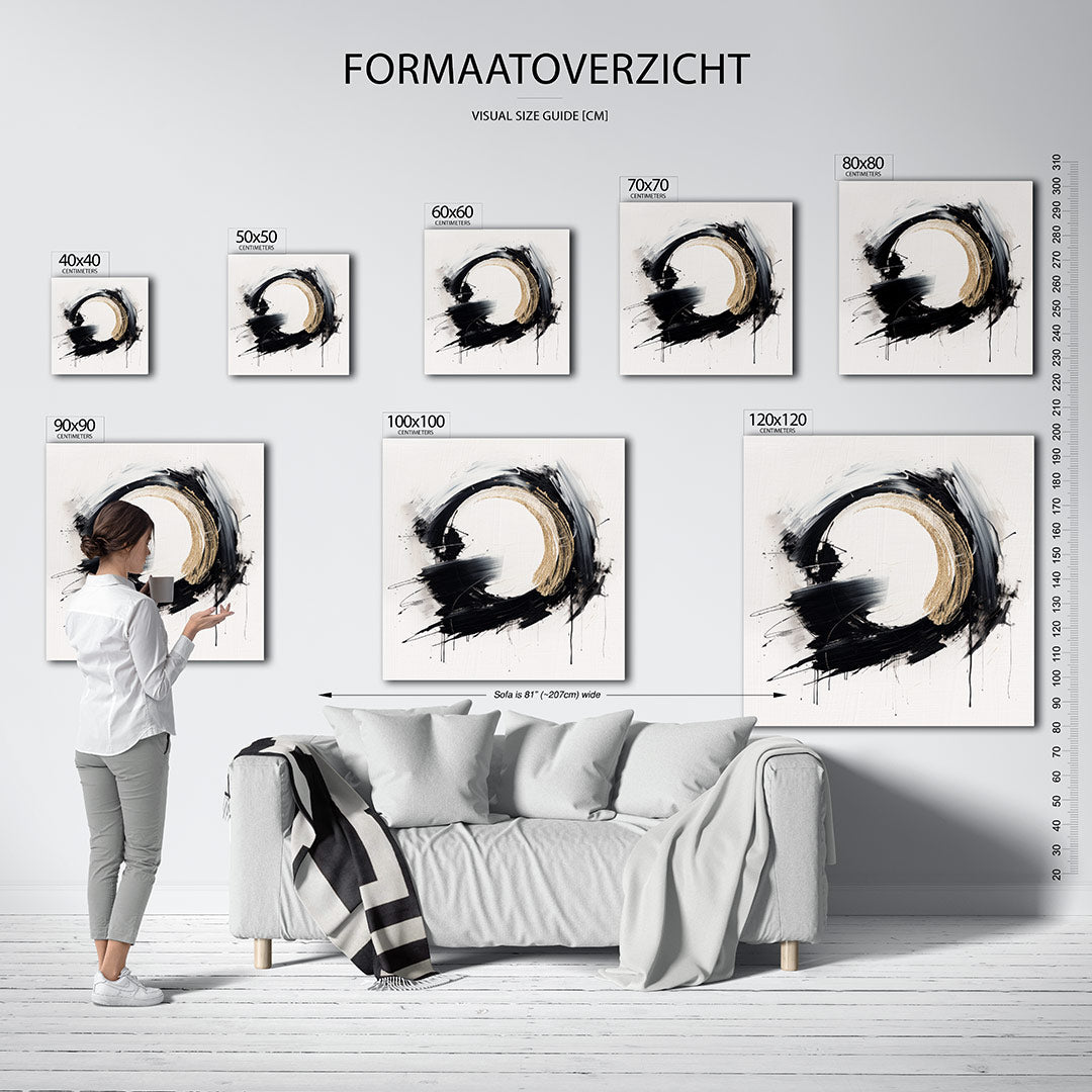 Dynamische cirkel Kunstwerk