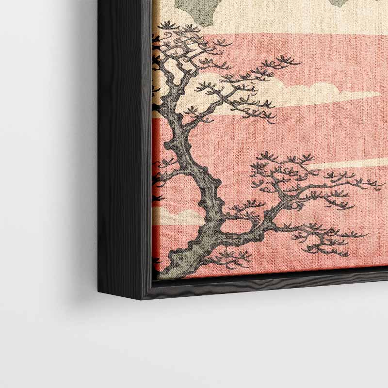 Dromerige Bergen en Vogels Kunstwerk-canvas-dibond-plexiglas-wanddecoratie-WallArtistic