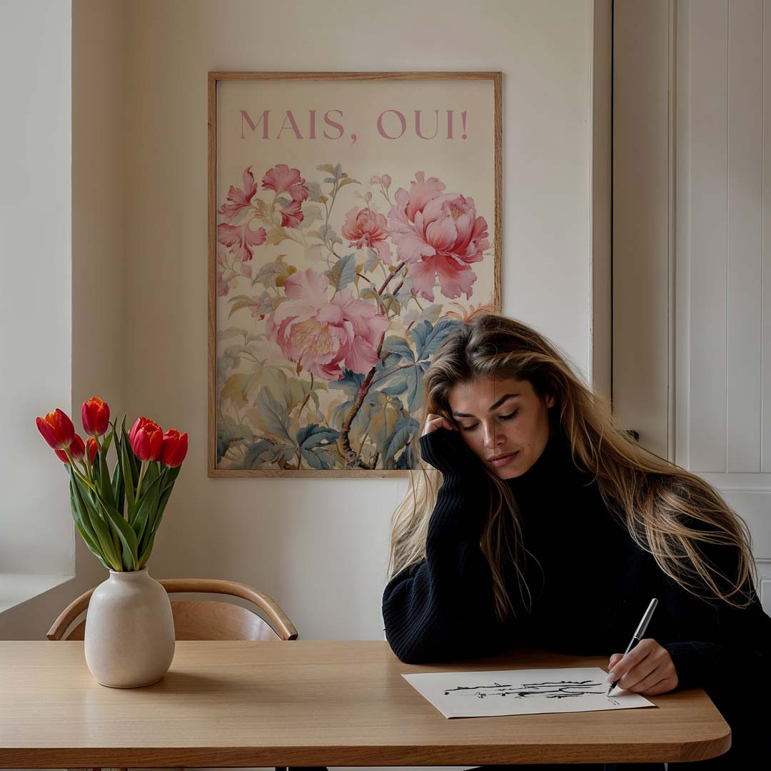 Romantische Bloemenpracht Poster-WallArtistic