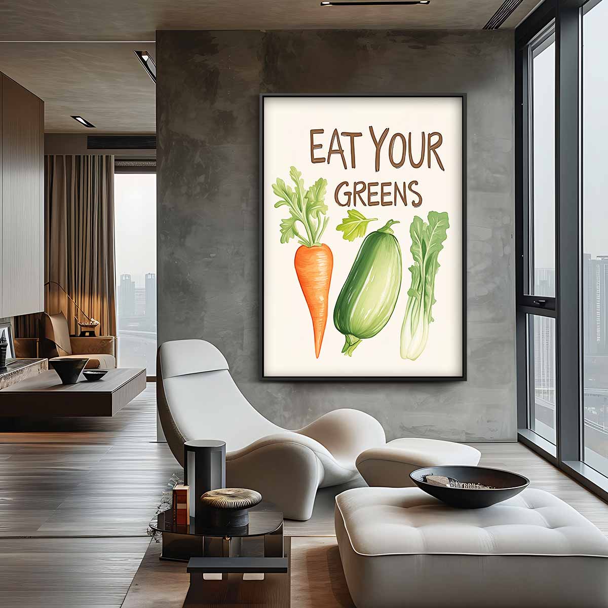 Gezonde Groente Inspiratie Kunstwerk-canvas-dibond-plexiglas-wanddecoratie-WallArtistic