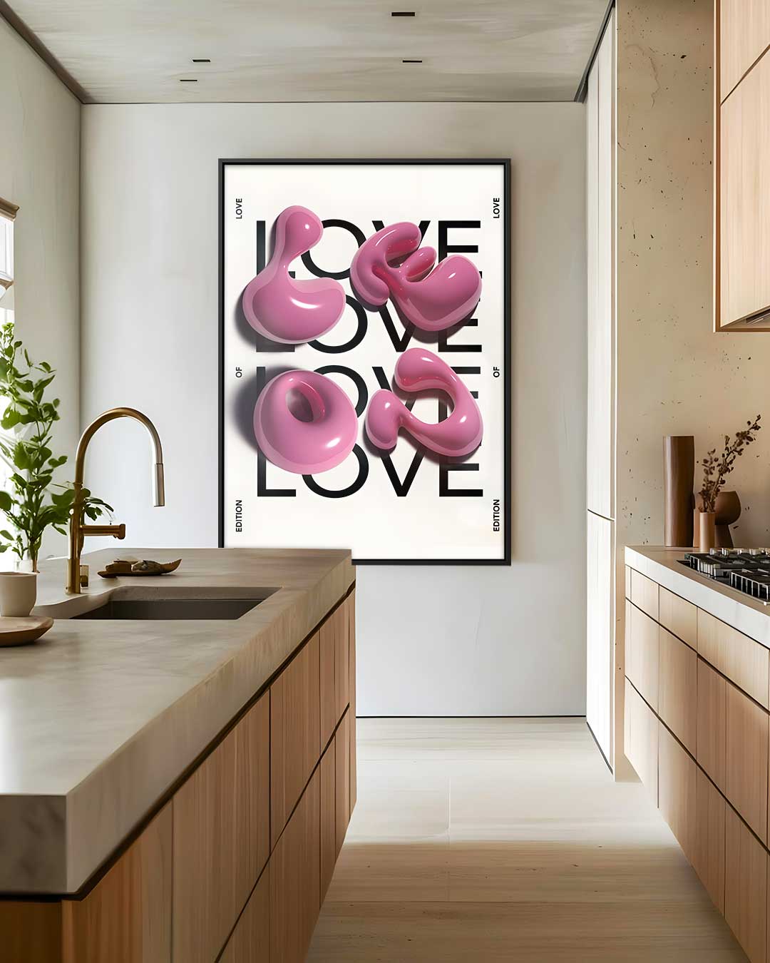 Liefde in Vormen Kunstwerk-canvas-dibond-plexiglas-wanddecoratie-WallArtistic