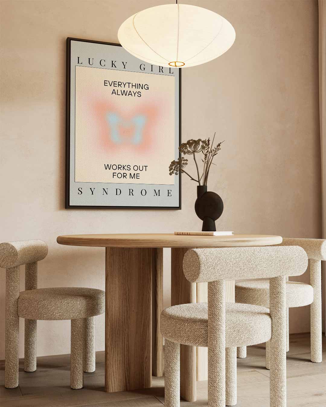 Lucky Girl Syndrome Poster Kunstwerk-canvas-dibond-plexiglas-wanddecoratie-WallArtistic