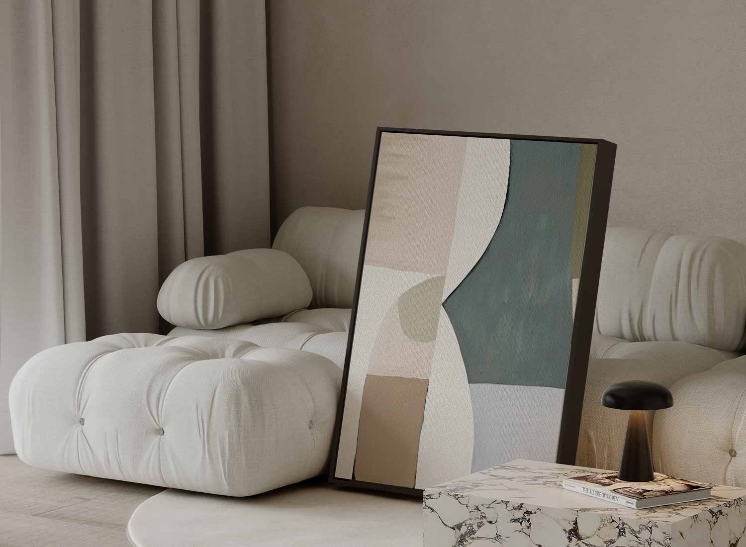Harmonieuze Abstractie Kunstwerk-canvas-dibond-plexiglas-wanddecoratie-WallArtistic