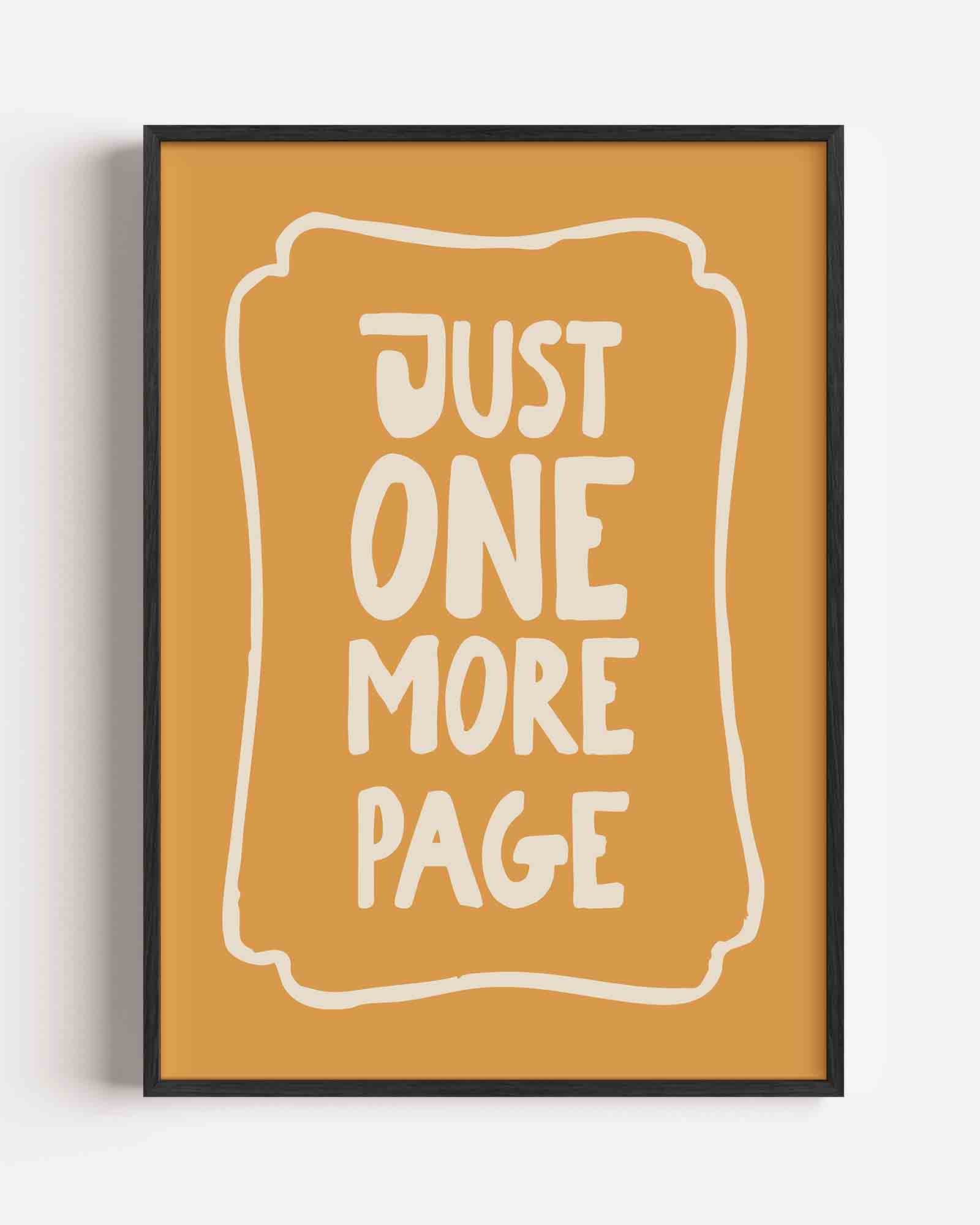 Just one more page Poster