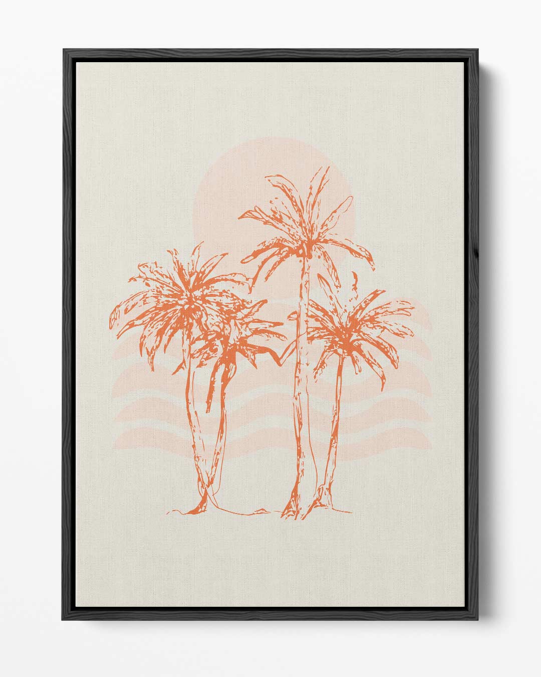 Tropische Palmbomen Kunstwerk-canvas-dibond-plexiglas-wanddecoratie-WallArtistic