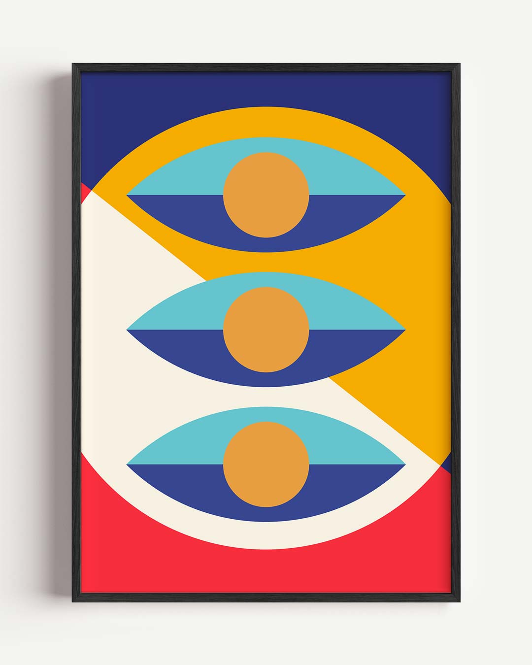 Moderne Abstracte Ogen Poster-WallArtistic