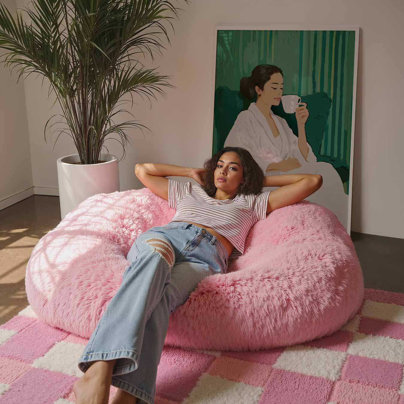 Ontspannende Momenten in Stijl Poster-WallArtistic