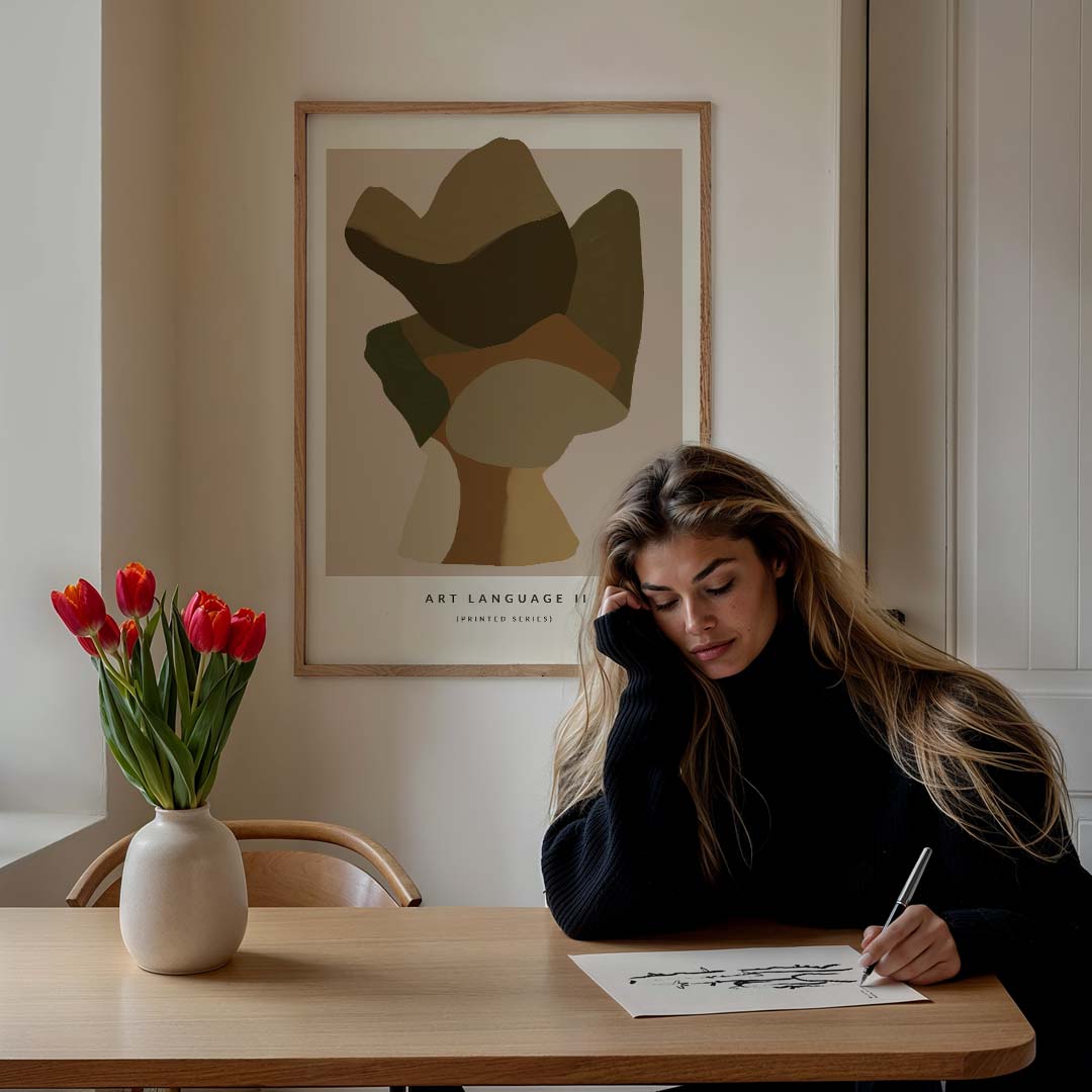 Organische Abstractie Wandkunst Poster-WallArtistic