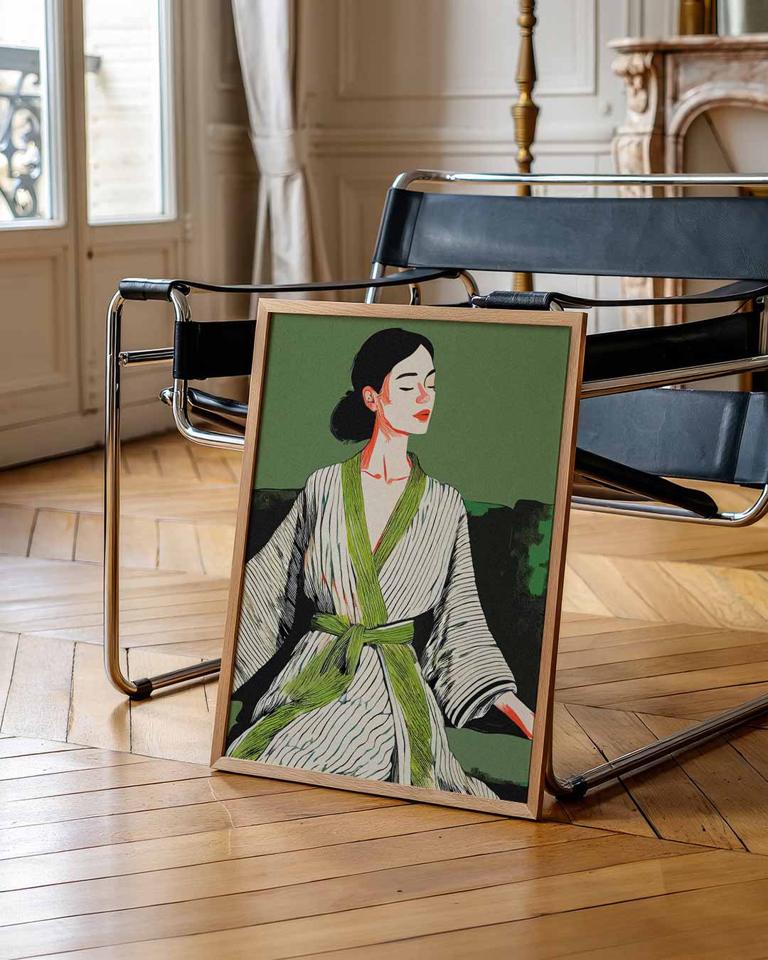 Zen Meditatie Vrouwenposter-WallArtistic