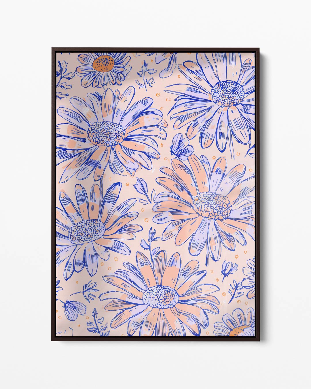 Bloemenpracht Illustratie Kunstwerk-canvas-dibond-plexiglas-wanddecoratie-WallArtistic