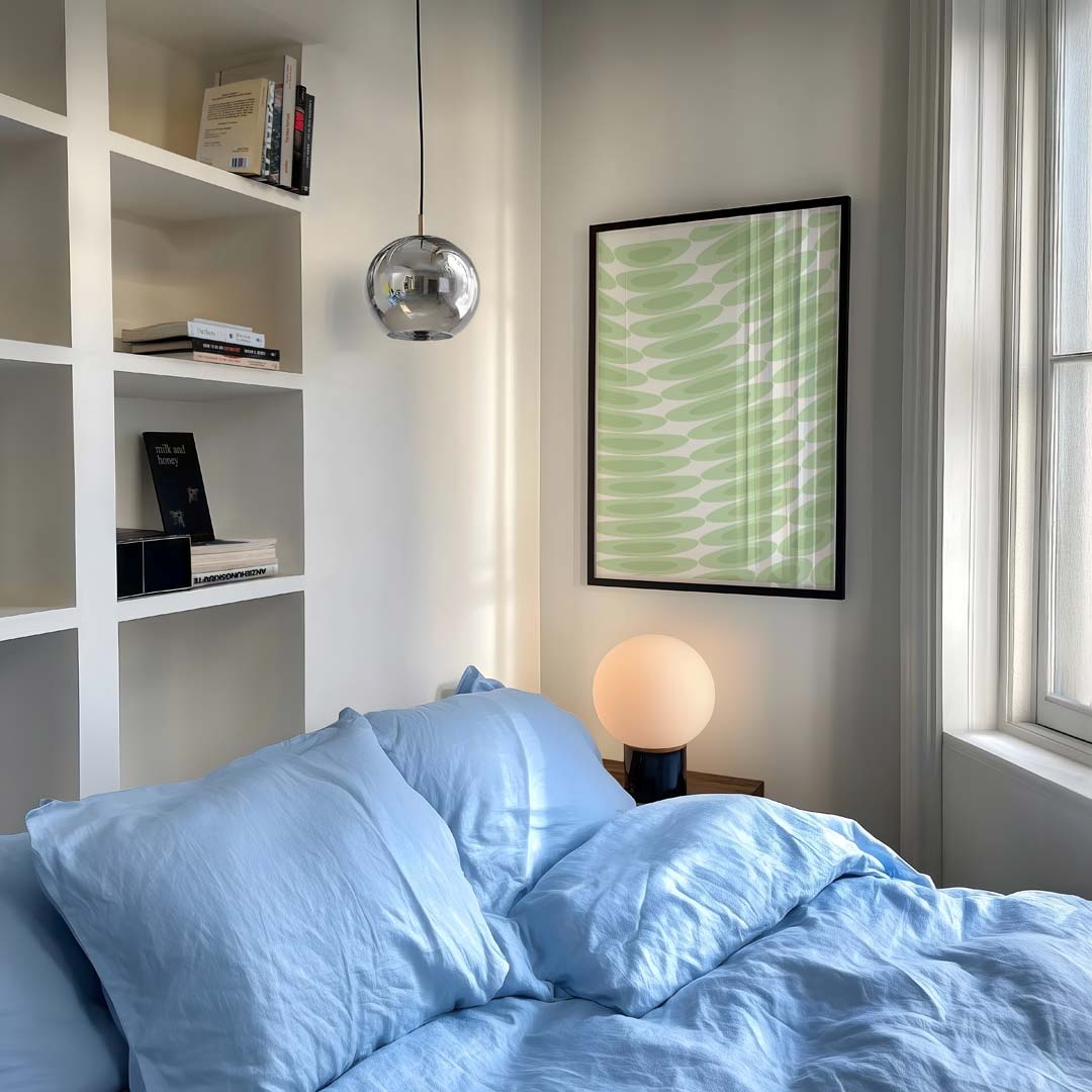 Vrolijke Groene Patroonposter-WallArtistic