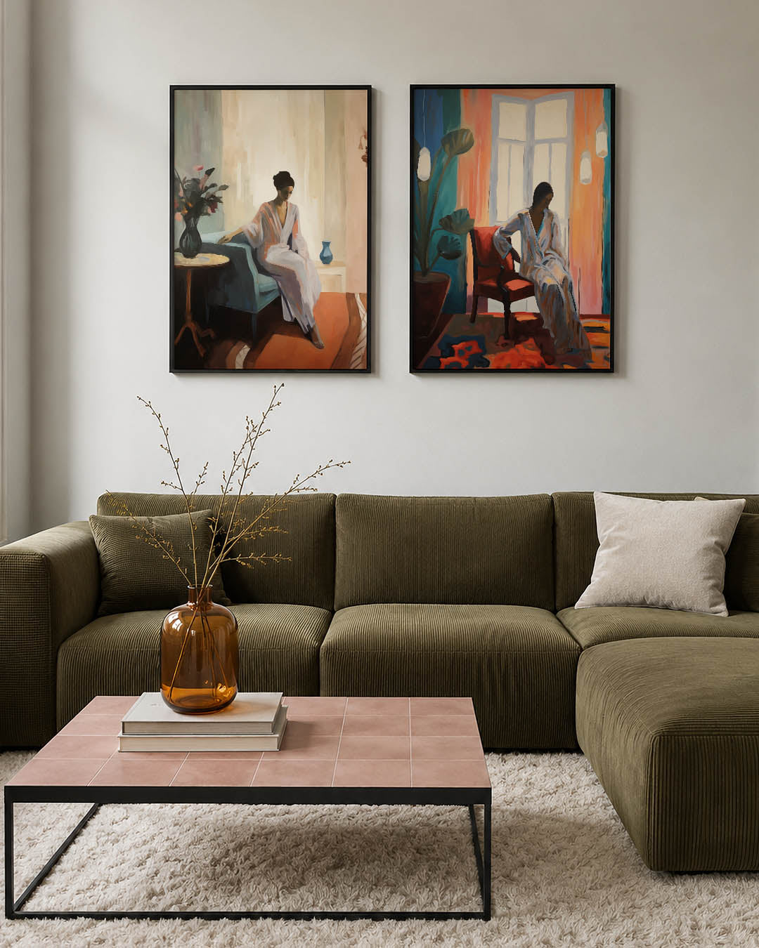 Zachte interieurharmonie Posterset