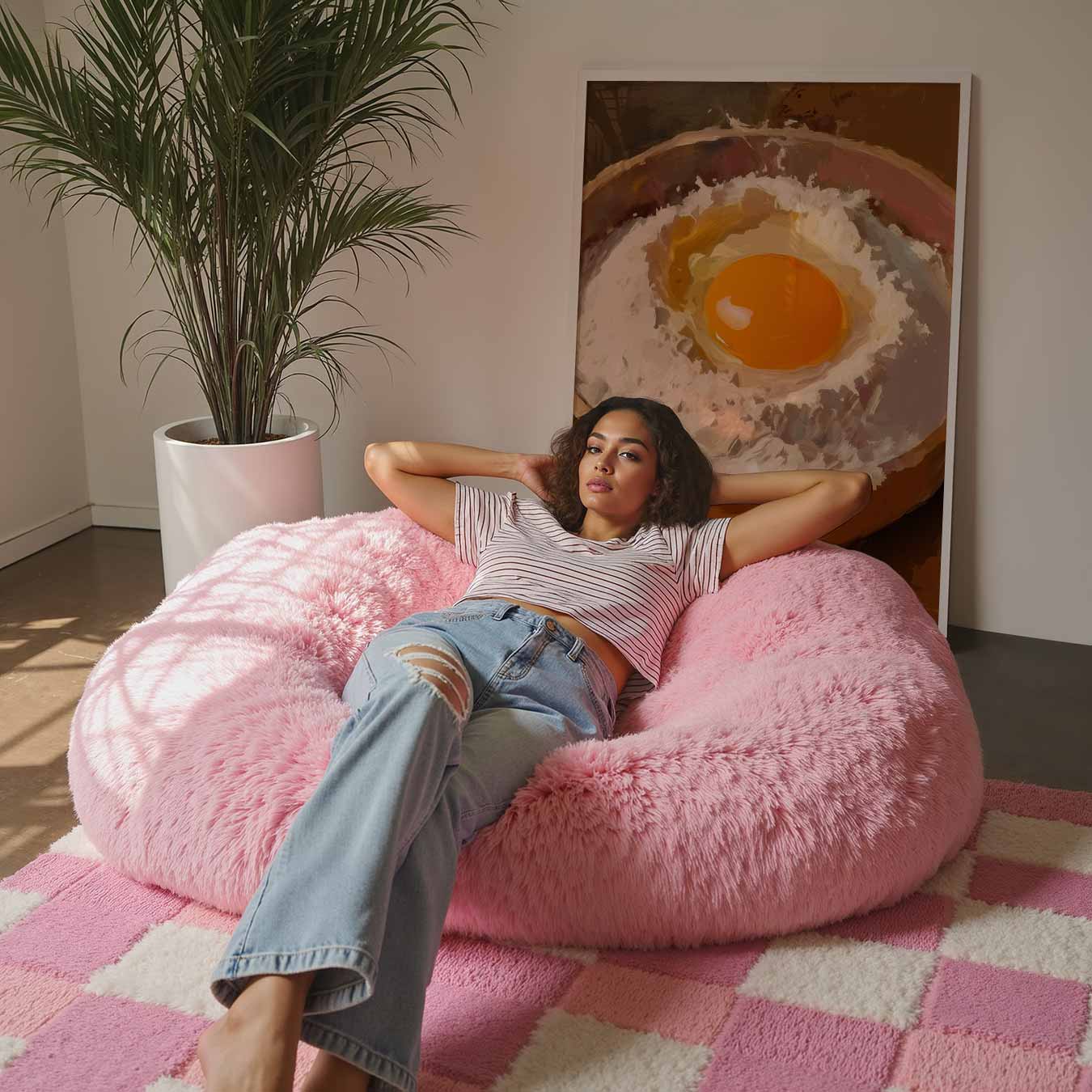 Kunstzinnige Eierdop Schilderij Poster-WallArtistic