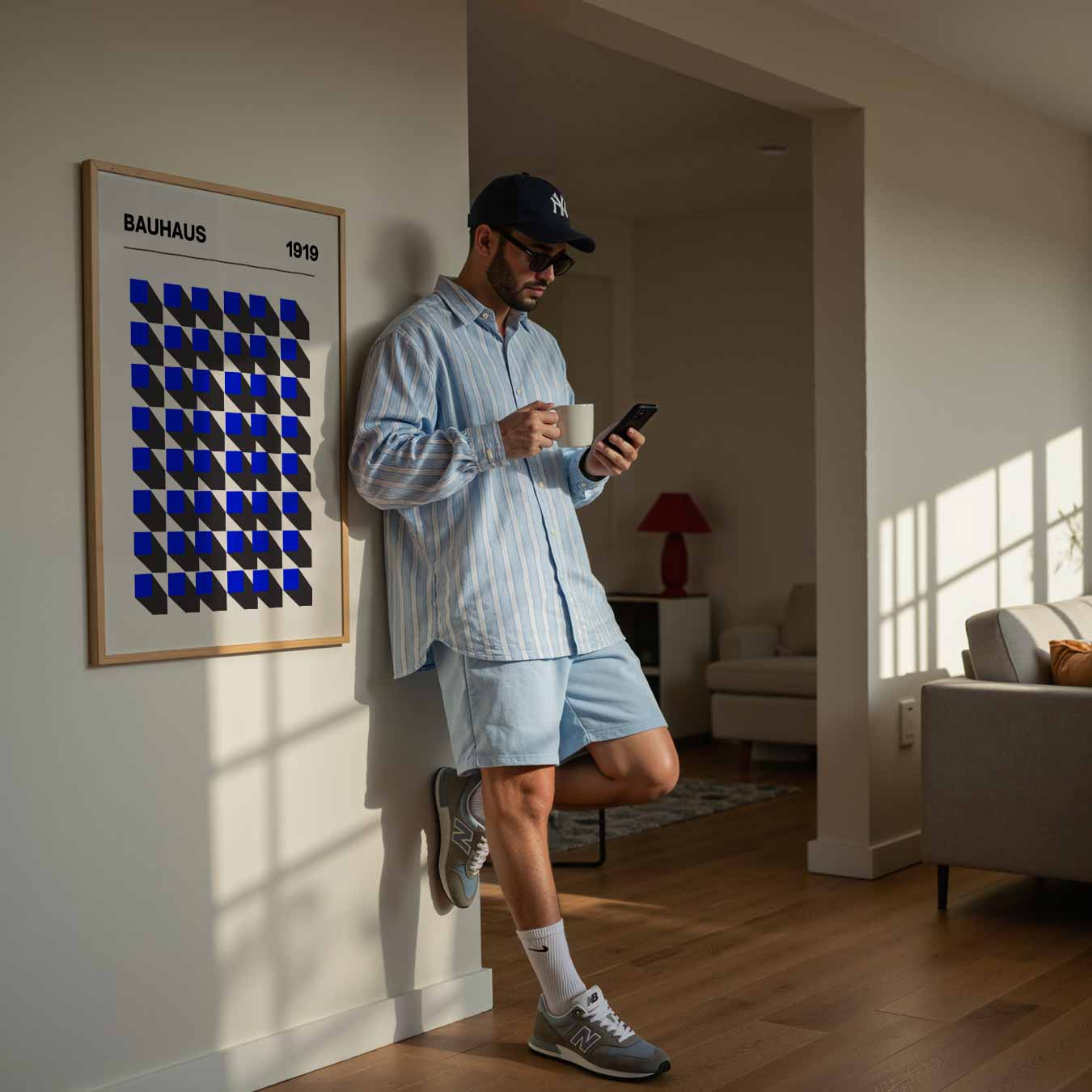 Bauhaus Retro Wanddecoratie Poster-WallArtistic