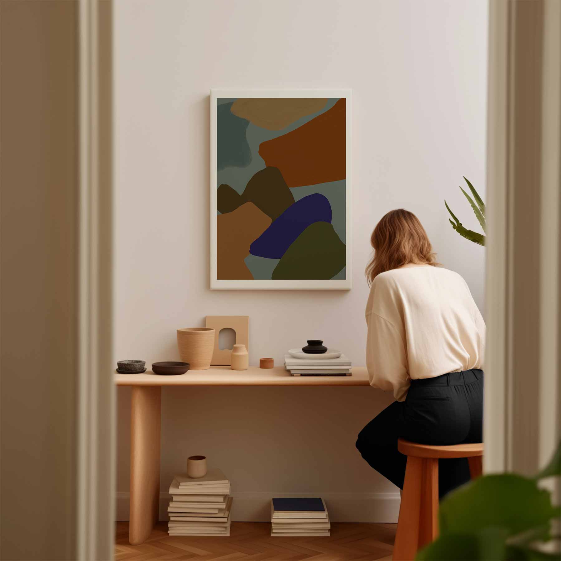 Vrolijke Vormen Kunstwerk-canvas-dibond-plexiglas-wanddecoratie-WallArtistic
