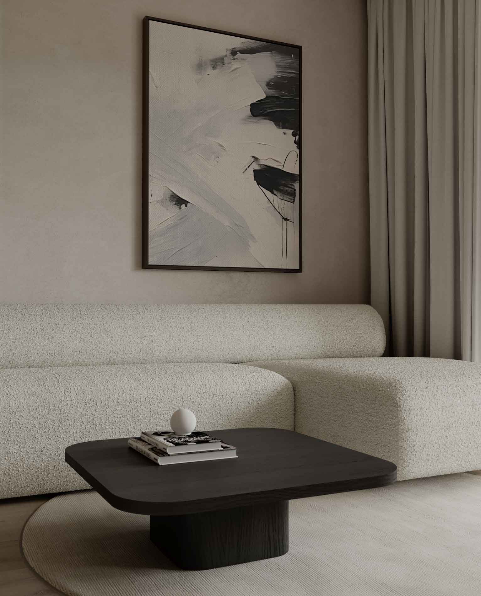 Harmonie van Contrast Kunstwerk-canvas-dibond-plexiglas-wanddecoratie-WallArtistic