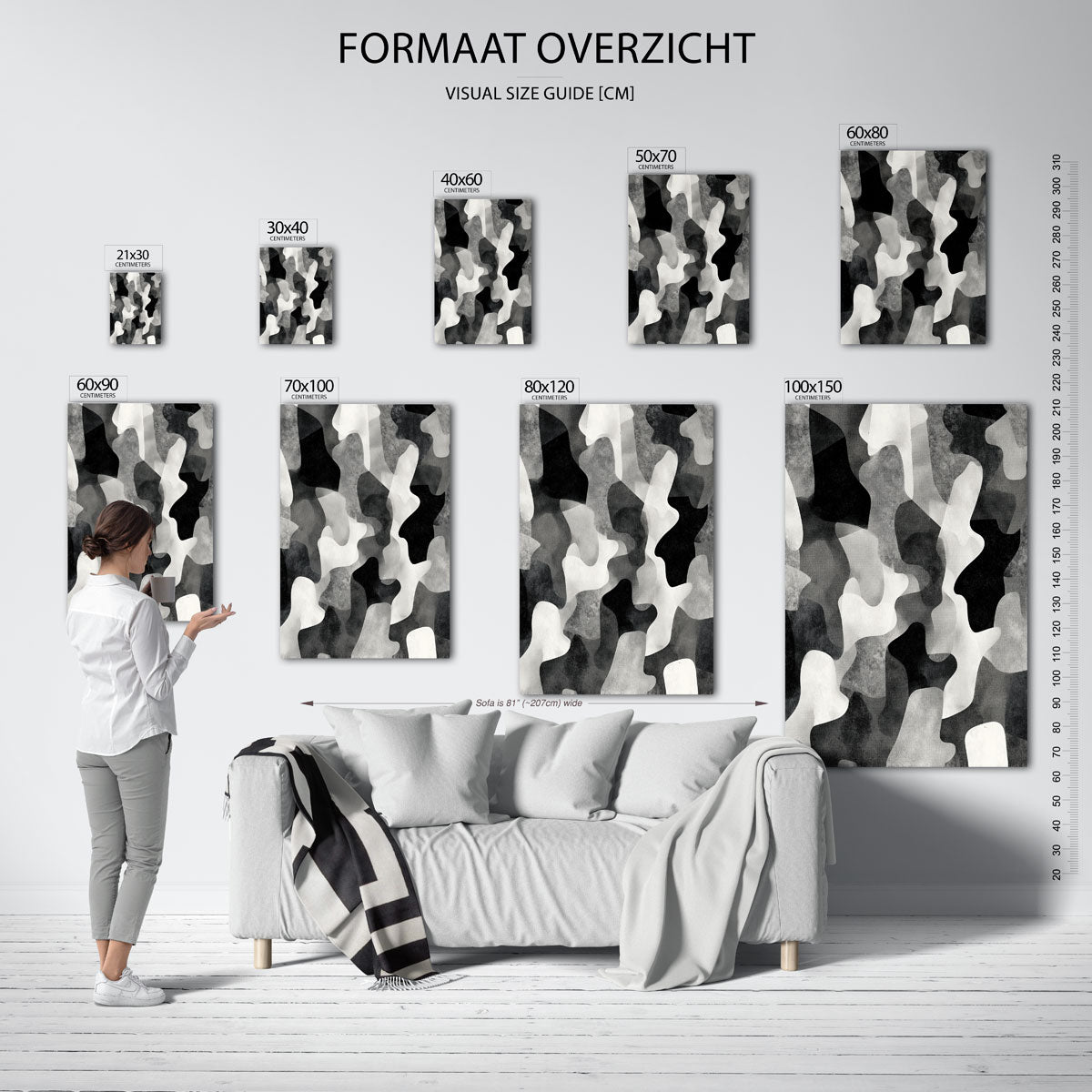 Abstracte vormen Poster