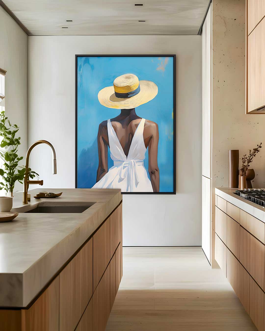 Zonsondergang Zomer Vibes Kunstwerk-canvas-dibond-plexiglas-wanddecoratie-WallArtistic