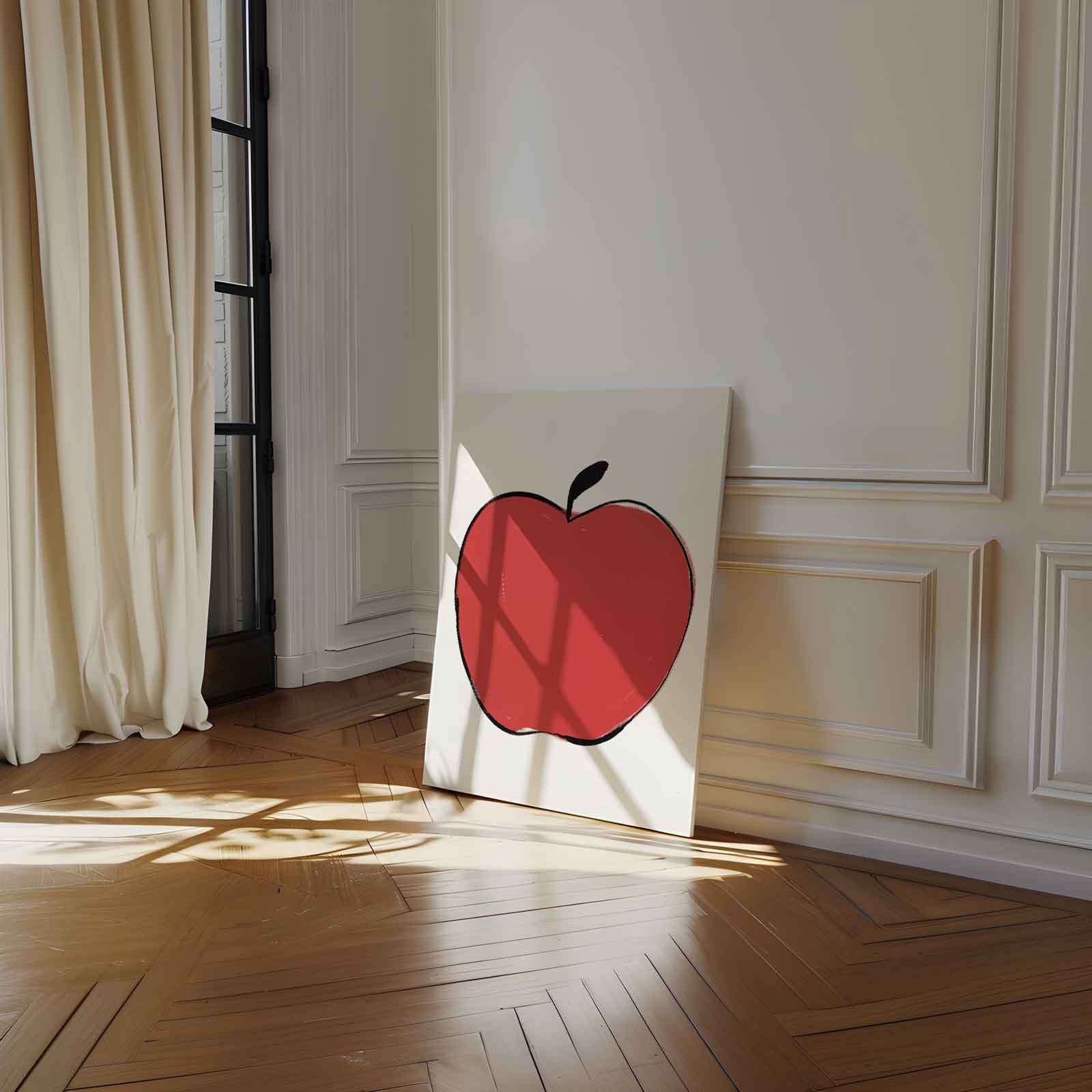 De Levende Appel Kunstwerk-canvas-dibond-plexiglas-wanddecoratie-WallArtistic