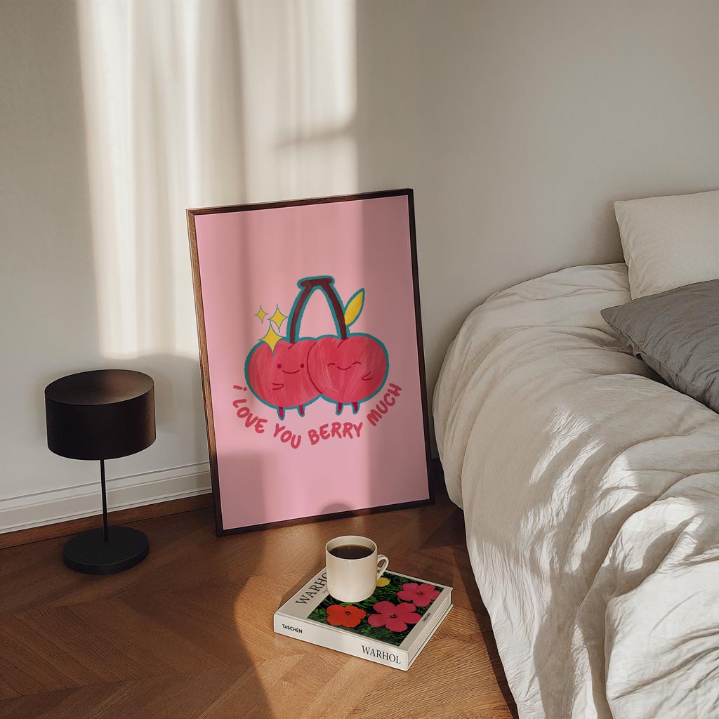 Schattige Kersen Liefdesposter
