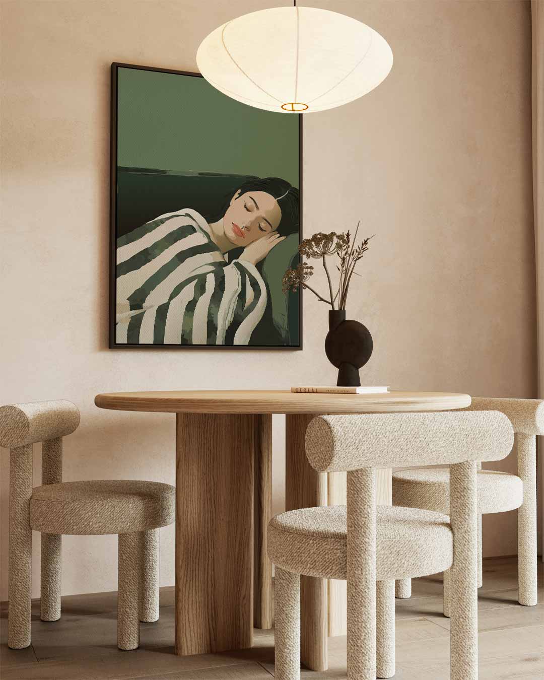 Rustgevende Slaap Kunstwerk-canvas-dibond-plexiglas-wanddecoratie-WallArtistic