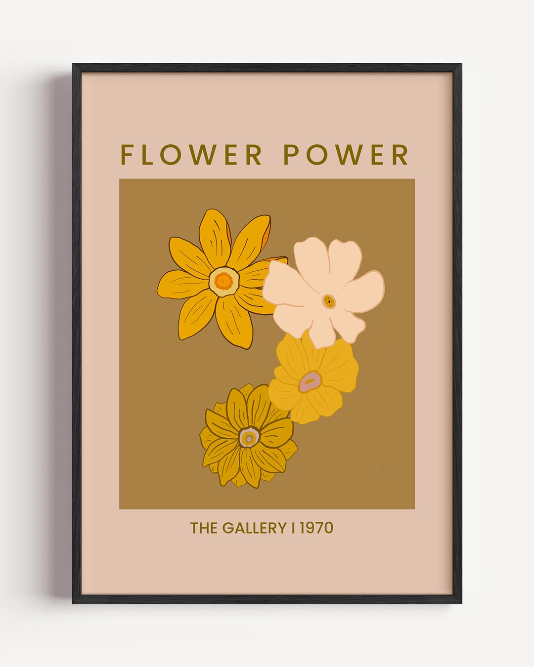 Vintage Flower Power Poster-WallArtistic