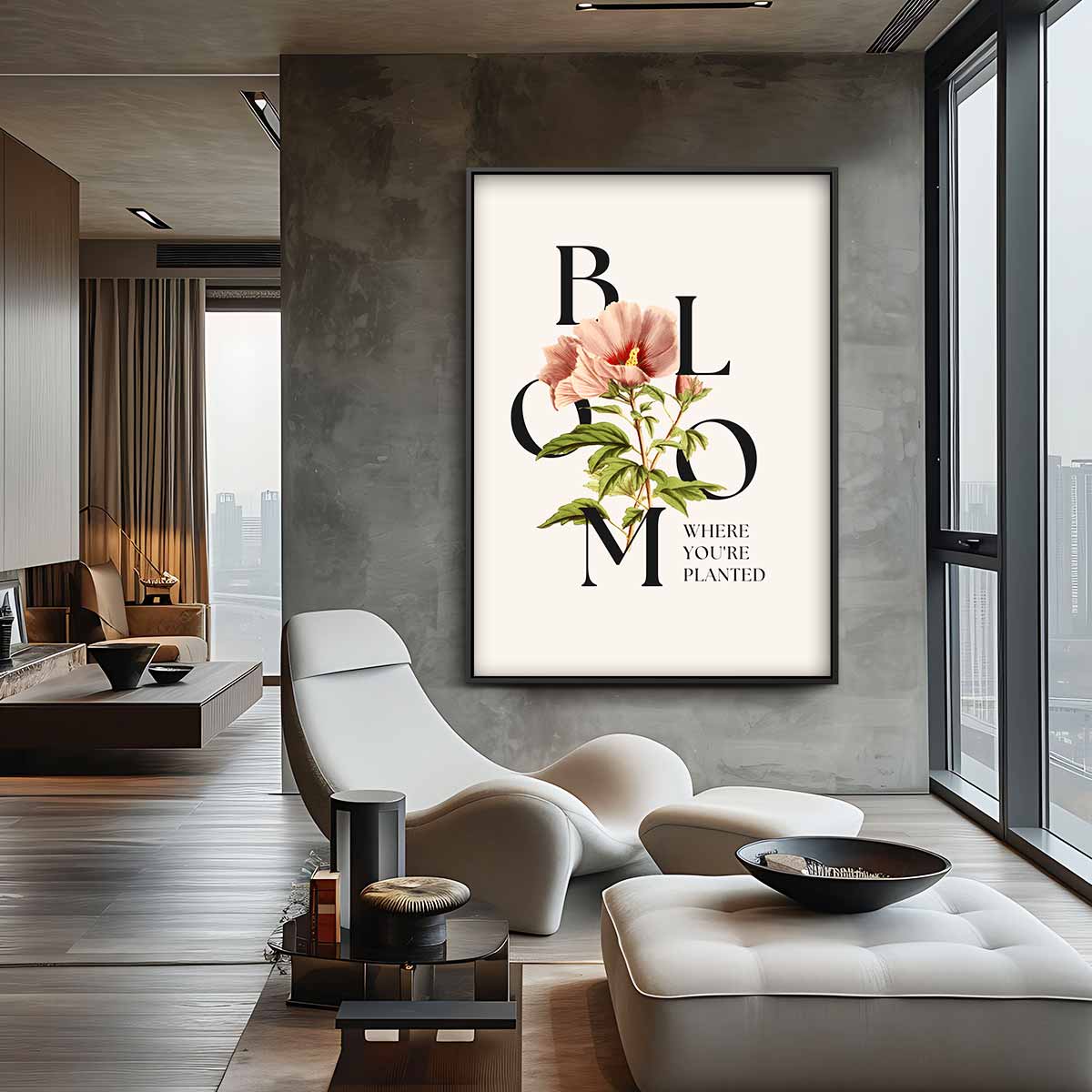 Bloei Waar Je Bent Geplant Kunstwerk-canvas-dibond-plexiglas-wanddecoratie-WallArtistic