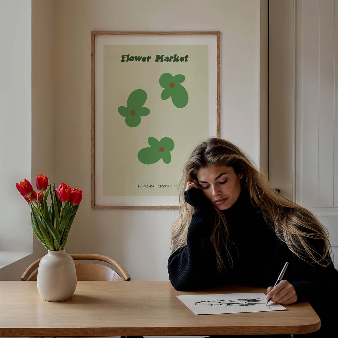 Flower Market Poster-WallArtistic