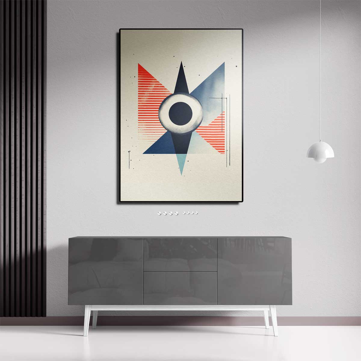 Geometrische Vortex Kunstwerk-canvas-dibond-plexiglas-wanddecoratie-WallArtistic