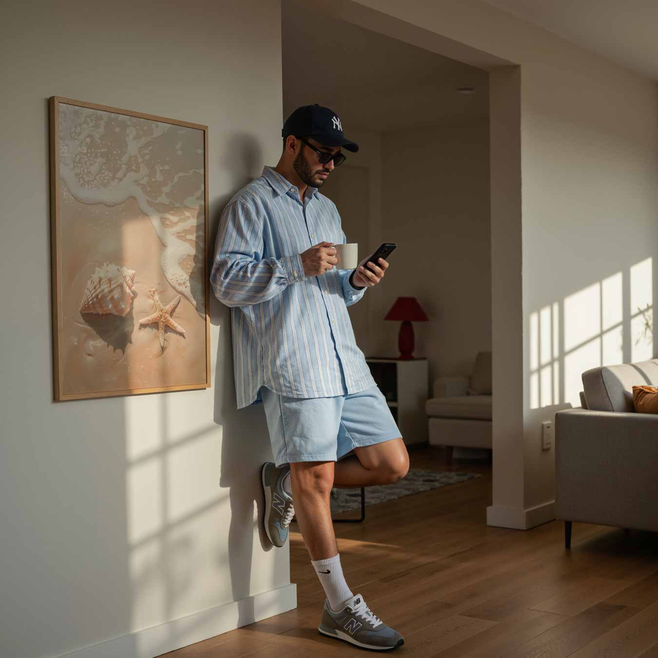 Zomers Strand Plein Air Poster-WallArtistic