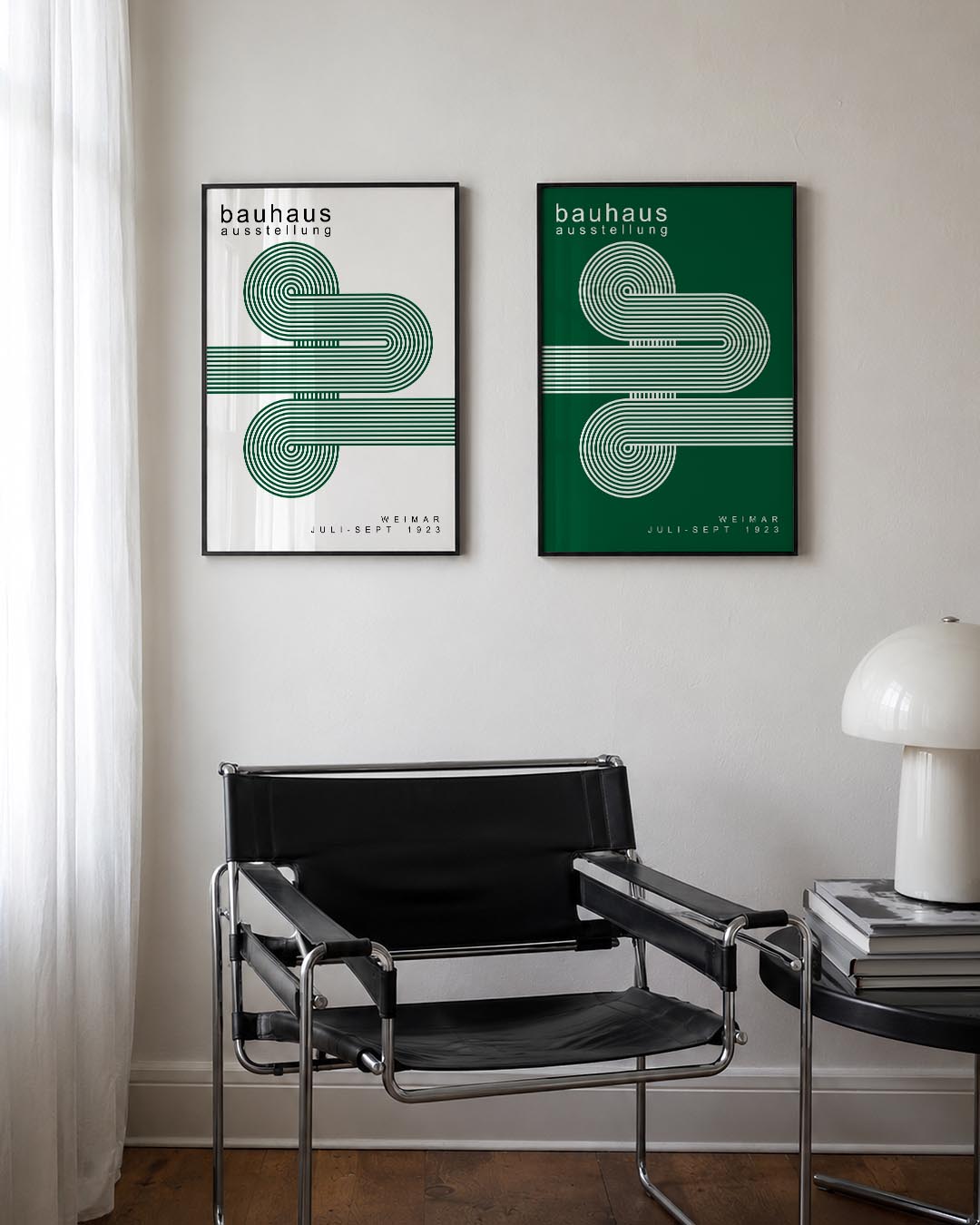 Lijnen en cirkelpatronen Posterset