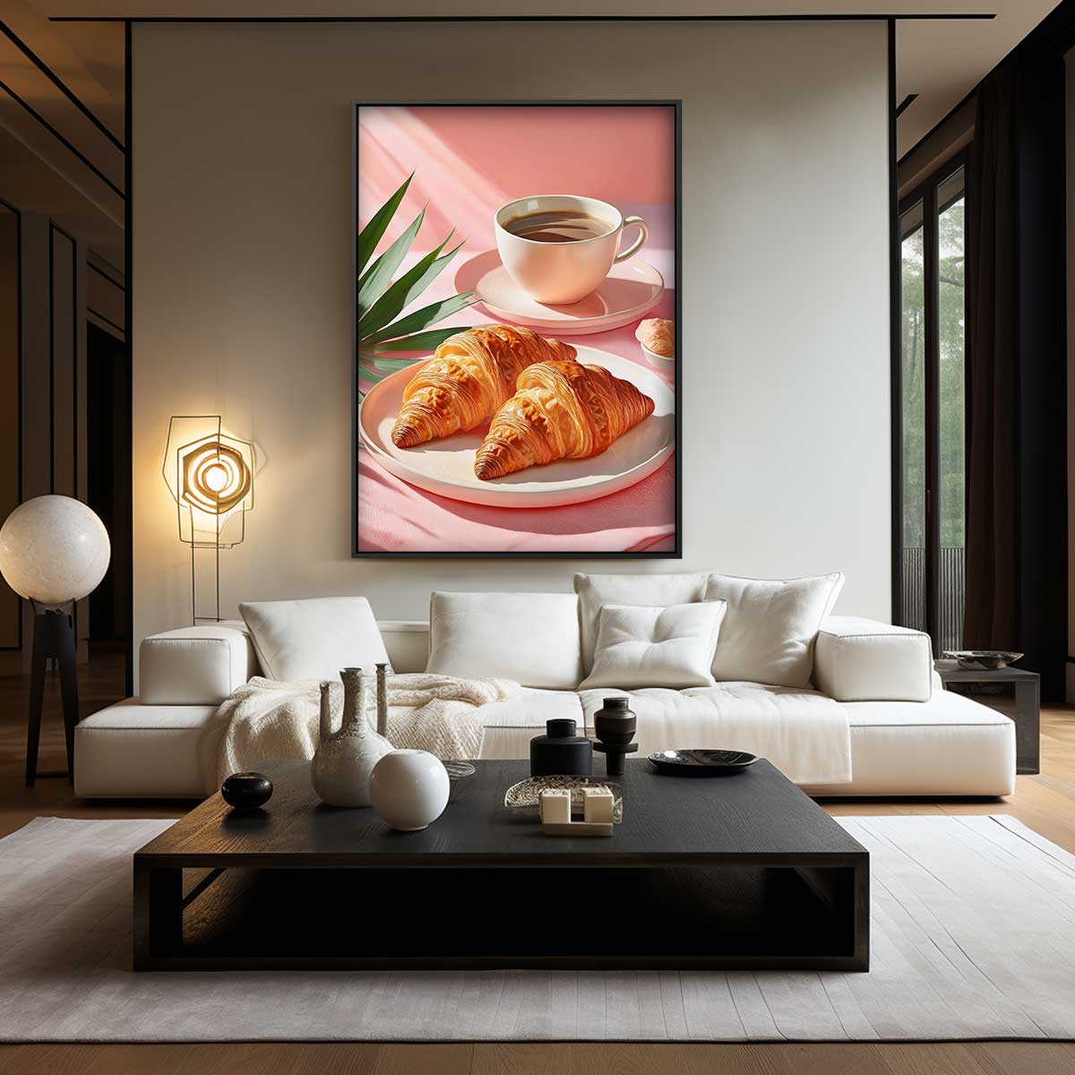 Croissant Serenade Kunstwerk-canvas-dibond-plexiglas-wanddecoratie-WallArtistic