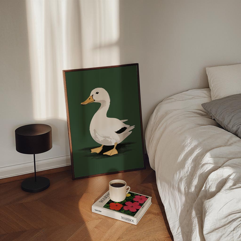 Schattige Eend Illustratie Poster