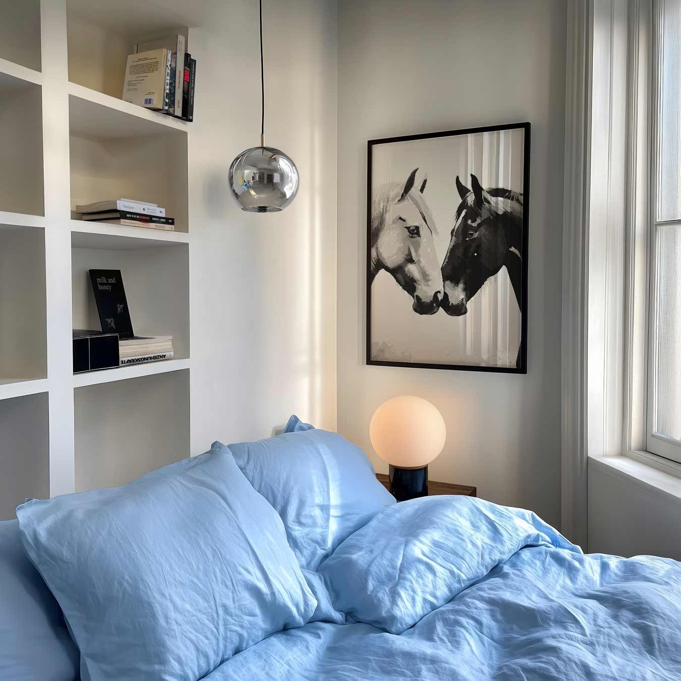 Twee Paarden Vriendschap Poster