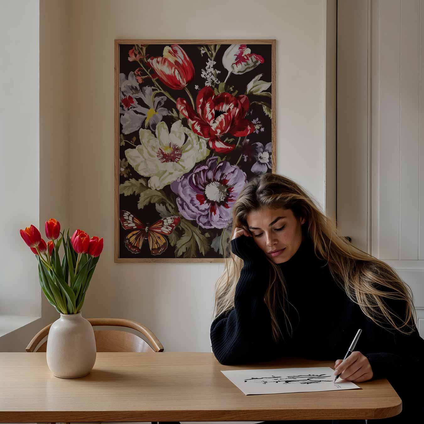 Betoverende Bloemenpracht Poster