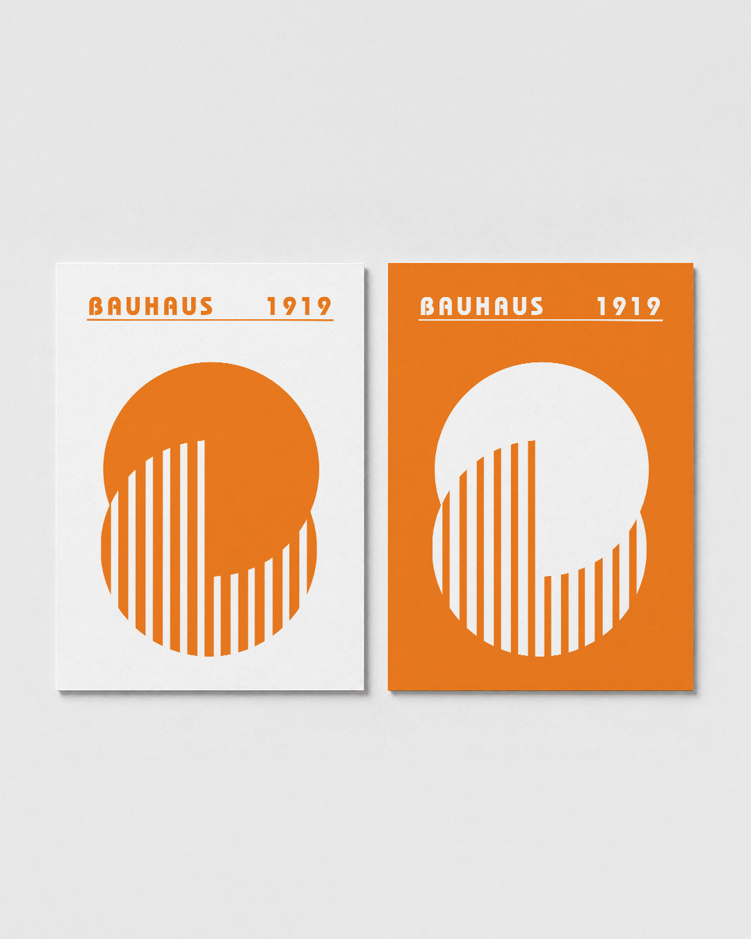 Oranje cirkelritme Posterset