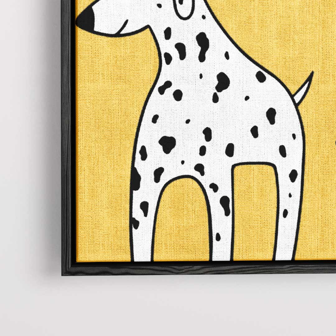Vrolijke Dalmatierpatroon Kunstwerk-canvas-dibond-plexiglas-wanddecoratie-WallArtistic