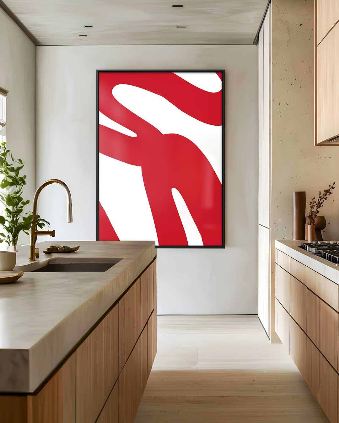 Vurig Abstract Kunstwerk-canvas-dibond-plexiglas-wanddecoratie-WallArtistic