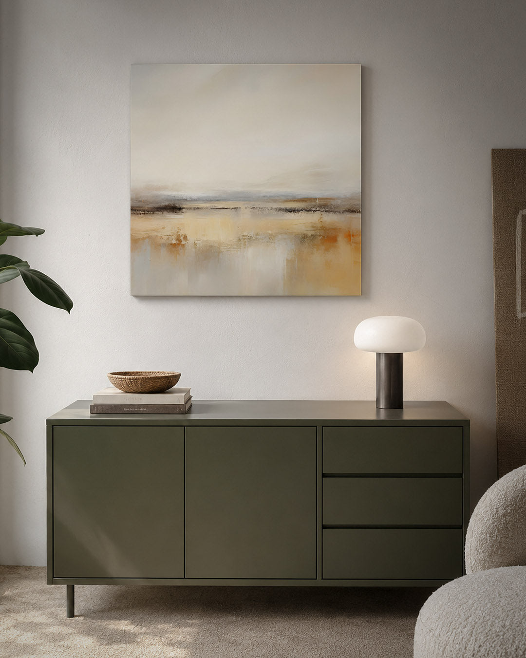 Zachte horizon Kunstwerk