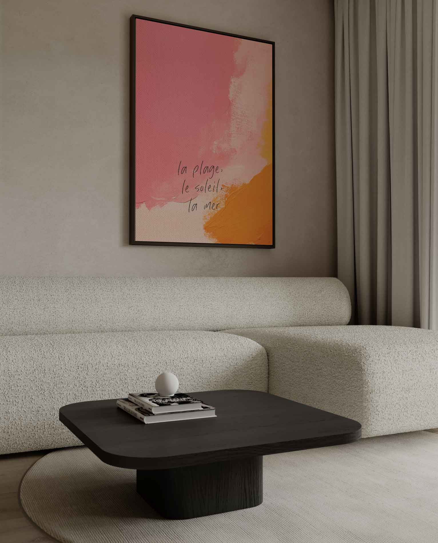 Kleurrijke Stranddroom Kunstwerk-canvas-dibond-plexiglas-wanddecoratie-WallArtistic