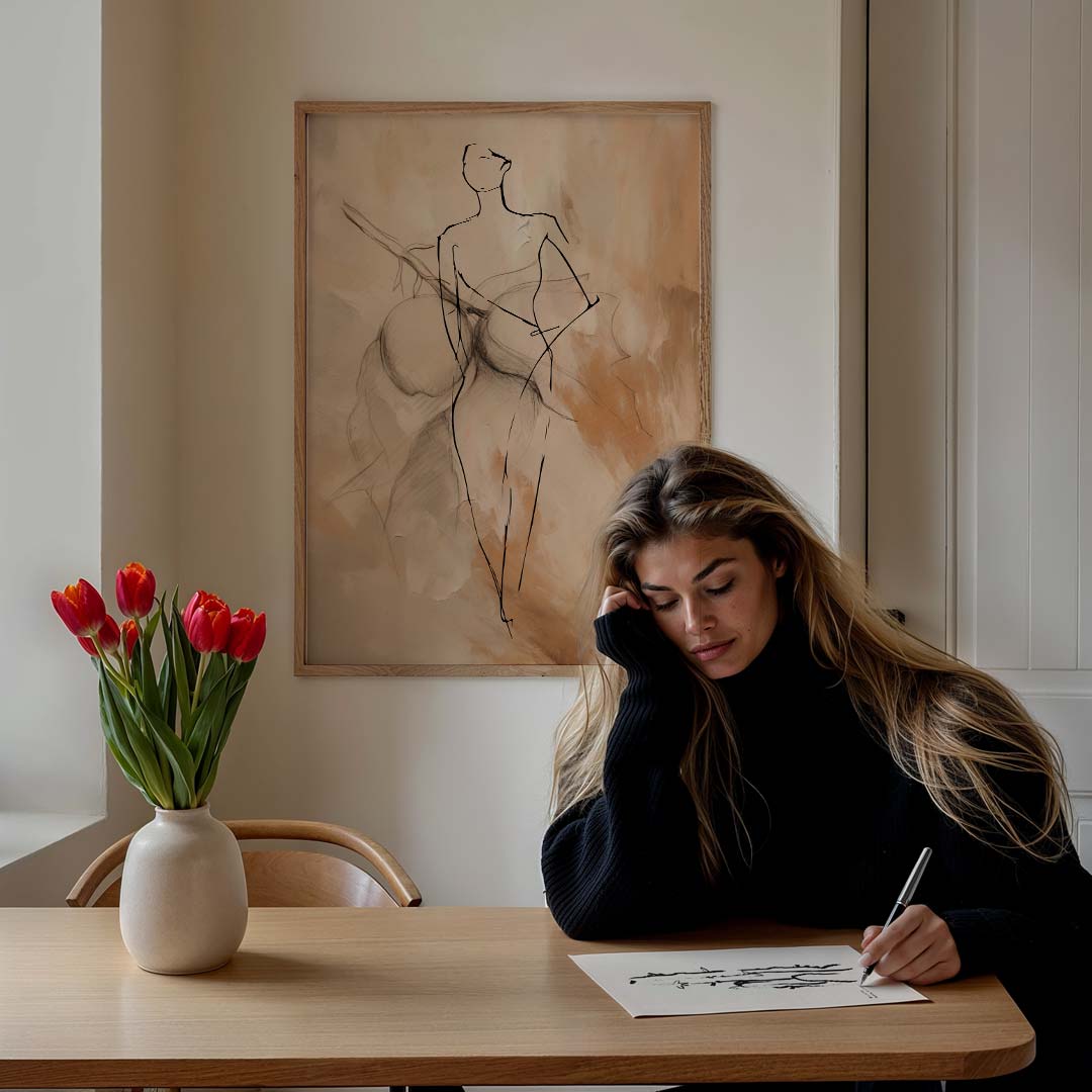 Abstracte Elegantie Poster-WallArtistic