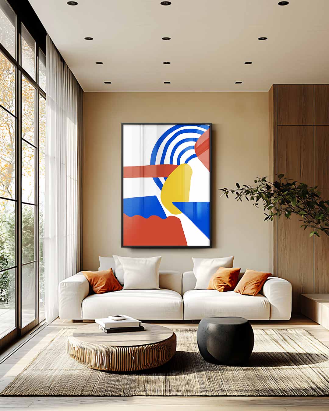 Kleurrijk Abstract Spel Kunstwerk-canvas-dibond-plexiglas-wanddecoratie-WallArtistic
