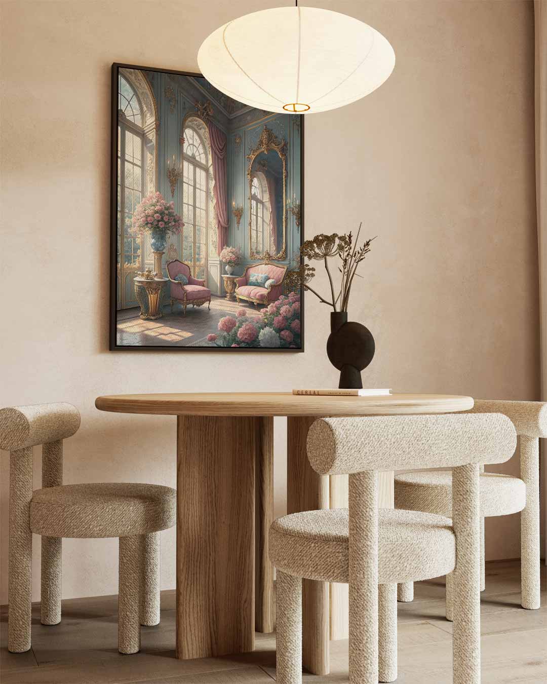 Romantische Bloemenpracht Kunstwerk-canvas-dibond-plexiglas-wanddecoratie-WallArtistic